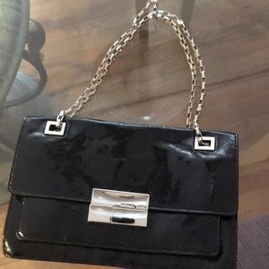 Michael Kors patent leather chain link bag